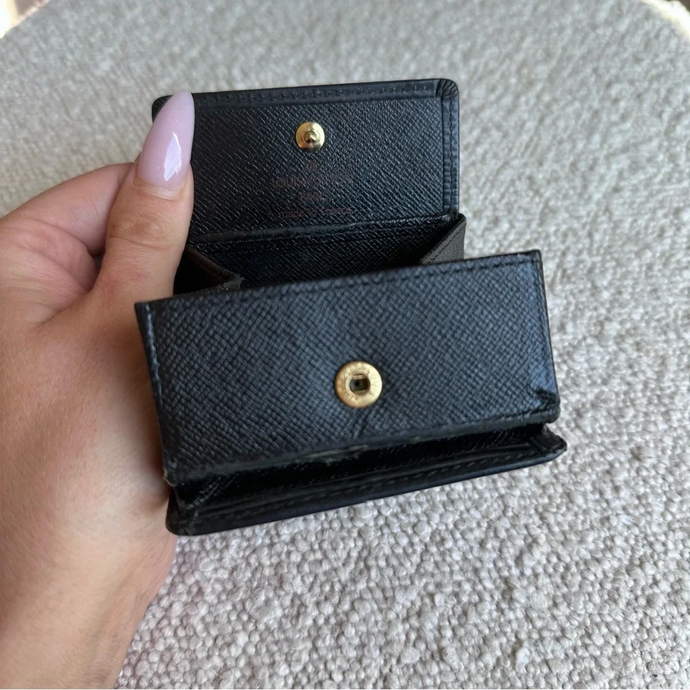 Louis Vuitton Epi Black Vintage Coin Pouch